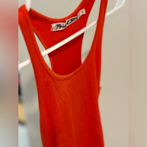 Michael Stars cinched side form fitting below the knee above the ankle dress - Picture 6 of 11